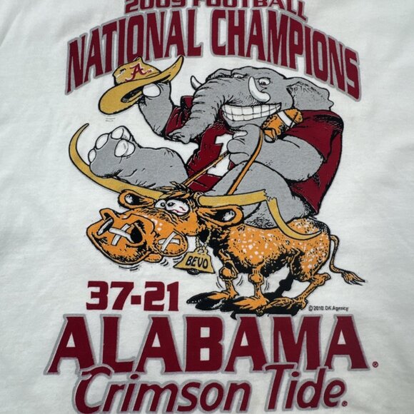 2009 Alabama T Shirt Mens Large National Champion Football Crimson Tide NEW read - Picture 6 of 11